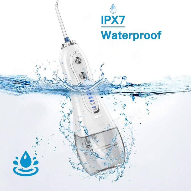 H2O Water Floss خيط الأسنان المائي 5 سرعات 8 فوهات خزان 300 ملي Water Flosser - خيط الأسنان المائي Smart Techs, Better Living