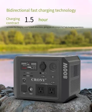 CN601-800W | 800W Portable Power Station – محطة طاقة محمولة 800 وات الاضاءة والادوات الكهربائية