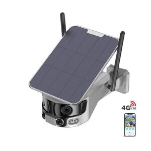 Y6 4G-4K-8MB | 4X 180 Degree Wide Angle Solar Camera – كاميرا تعمل بالطاقة الشمسية بزاوية واسعة 180 درجة CCTV - CAMERA Smart Techs, Better Living