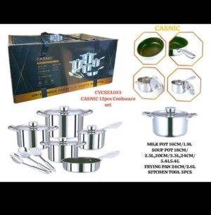 12PCS COOKWARE SET – طقم طبخ 12قطع LESS 10 KD Smart Techs, Better Living