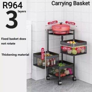 3 LAYER CARRRYING BASKET – ارفف تخزين 3 أدوار LESS 10 KD Smart Techs, Better Living