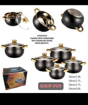 8PCS STAINLESS COOKWARE SET – طقم طبخ ستانليس 8 قطع LESS 10 KD Smart Techs, Better Living