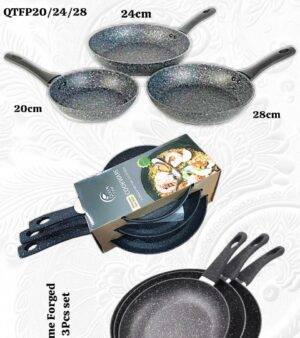 FRY PAN 3 PIECES SET – طقم جرانيت 3 قطع LESS 10 KD Smart Techs, Better Living