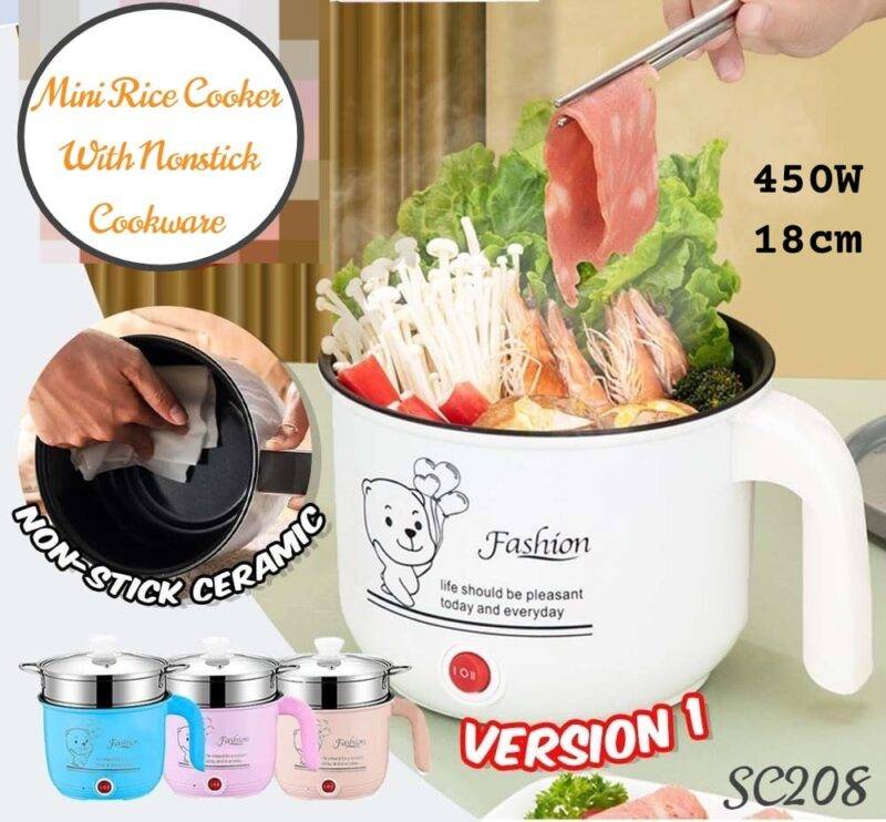 MINI RICE COOKER – وعاء طهي الأرز الكهربائي LESS 10 KD Smart Techs, Better Living