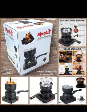 MIRALUX ELECTRIC COAL BURNER – مشعل فحم كهربائي ماركة ميرالوكس LESS 10 KD Smart Techs, Better Living