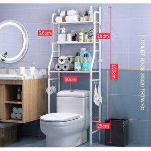 TOILET RACK 30320 – 3 LAYER – منظم ارفف للمرحاض LESS 10 KD Smart Techs, Better Living