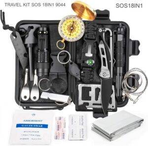 TRAVEL KIT SOS 18 IN 1- حقيبة طوارئ السفر 18 قطعة LESS 10 KD Smart Techs, Better Living