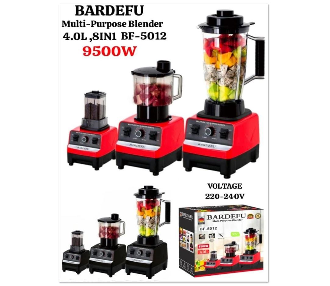 220V 4L BARDEFU JUICER 8in1 9500 W - خلاط بارديفو 220 فولت 4 لتر 8 في 1 قوة 9500 واط