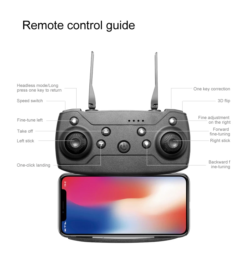 E88 New Wifi Fpv Drone Wide Angle Hd Height Hold Rc Foldable Quadcopter Helicopter Dual Camera Optical Flow Camera gifts
