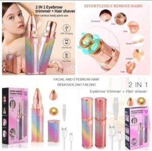 2 in 1 Rechargeable Eyebrow Shaver – ماكينة ضبط الحواجب الشحن 2 في 1 LESS 10 KD New Arrival SALE Smart Techs, Better Living