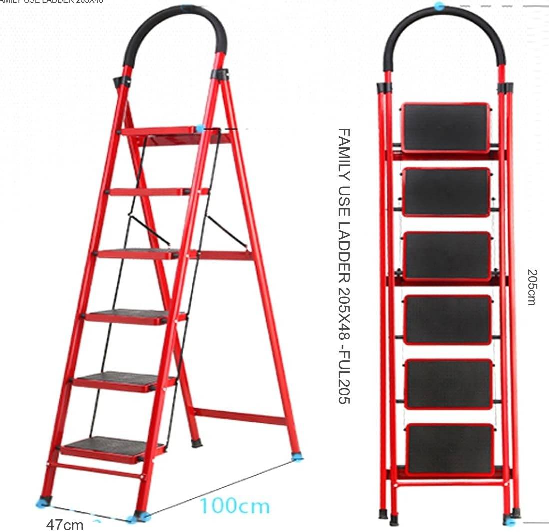 6 STEP LADDER FOLDER FOLDING WIDE STEEL 150KG CAPACITY – سلم قابل للطي 6 درجات يتحمل وزنًا 150 كجم LESS 10 KD 6 STEP LADDER FOLDER FOLDING WIDE STEEL 150KG CAPACITY – سلم قابل للطي 6 درجات يتحمل وزنًا 150 كجم LESS 10 KD New Arrival SALE Smart Techs, Better Living