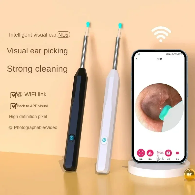 Portable Otoscope Camera Ear Wax Remover – كاميرا منظار الأذن المحمولة لإزالة شمع الأذن LESS 10 KD Home Use Portable Wifi Otoscope Camera Ear Wax Remover Intelligent Electric Visual Ear Cleaner Ear Wax Cleaner LESS 10 KD Smart Techs, Better Living