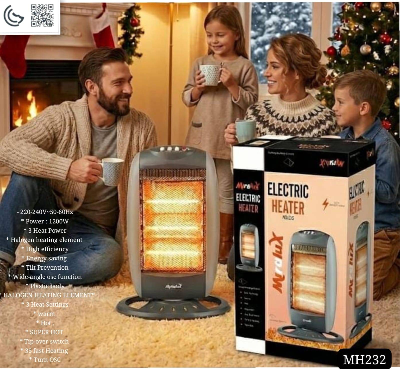 MIRALUX HEATER 400W 1200W 3 HEAT LEVEL – دفاية ميرالوكس 1200واط 3 مستويات للحرارة LESS 10 KD MIRALUX HEATER 400W 800W 2 HEAT LEVEL – دفاية ميرالوكس 400 واط 800 واط مستويان للحرارة LESS 10 KD New Arrival SALE Smart Techs, Better Living