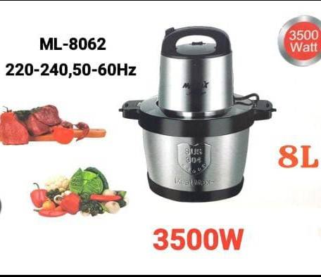 MIRALUX Meat grinder 3500W 8L – مفرمة لحم ميرالوكس 3500 واط 8 لتر LESS 10 KD MIRALUX Meat grinder 3500W 8L – مفرمة لحم ميرالوكس 3500 واط 8 لتر LESS 10 KD New Arrival SALE Smart Techs, Better Living