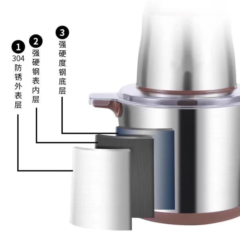 MIRALUX Meat grinder 3500W 8L – مفرمة لحم ميرالوكس 3500 واط 8 لتر LESS 10 KD Meat grinder electric multi-function household and commercial large-capacity mixer high-power dumpling meat filling machine LESS 10 KD Smart Techs, Better Living