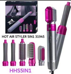 Negative Ionic 5 in 1 Hot Air Brush Hair Dryer – مجفف شعر بفرشاة هواء ساخن 5 في 1 بتقنية الأيونات السالبة LESS 10 KD New Arrival SALE Smart Techs, Better Living