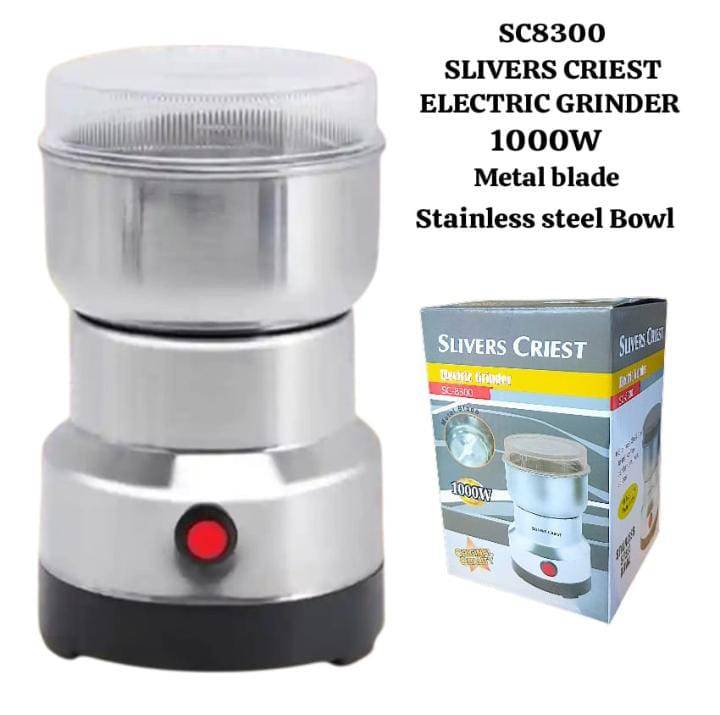 SILVER CRIEST ELECTRIC GRINDER 1000W WITH STAINLESS STEEL BOWL – مطحنة كهربائية سيلفر كريست بقوة 1000 واط مع وعاء ستانليس ستيل LESS 10 KD SILVER CRIEST ELECTRIC GRINDER 1000W WITH STAINLESS STEEL BOWL – مطحنة كهربائية سيلفر كريست بقوة 1000 واط مع وعاء ستانليس ستيل LESS 10 KD New Arrival SALE Smart Techs, Better Living