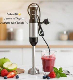 STAINLESS STEEL HAND BLENDER 800W 2 SPEEDS – خلاط يدوي من الفولاذ المقاوم للصدأ بقوة 800 واط وسرعتين LESS 10 KD New Arrival SALE Smart Techs, Better Living