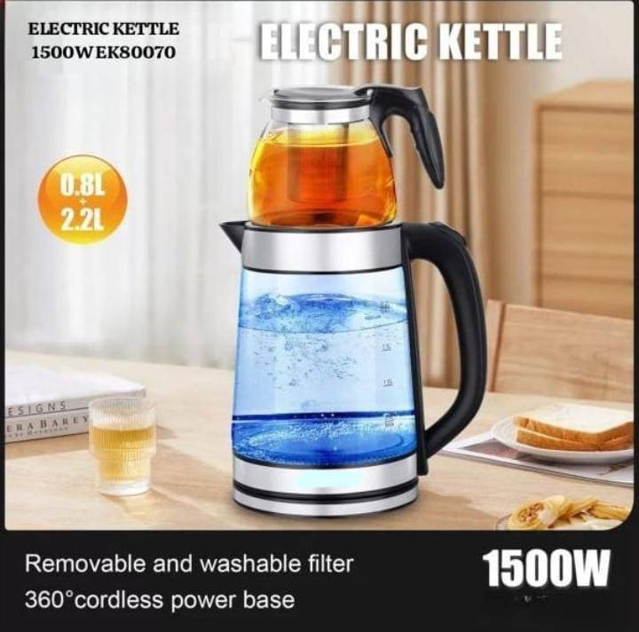 double-layer stainless steel kettle 1500W 2.2L – غلاية مزدوجة الطبقات ستناليس ستيل1500 واط 2.2 لتر LESS 10 KD double-layer stainless steel kettle 1500W 2.2L – غلاية مزدوجة الطبقات ستناليس ستيل1500 واط 2.2 لتر LESS 10 KD New Arrival SALE Smart Techs, Better Living