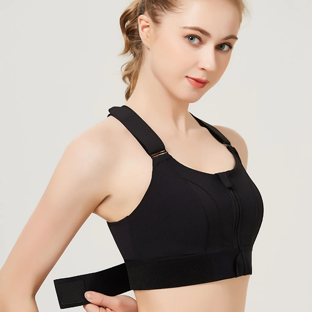 Front Zipper Sports Bra Gym