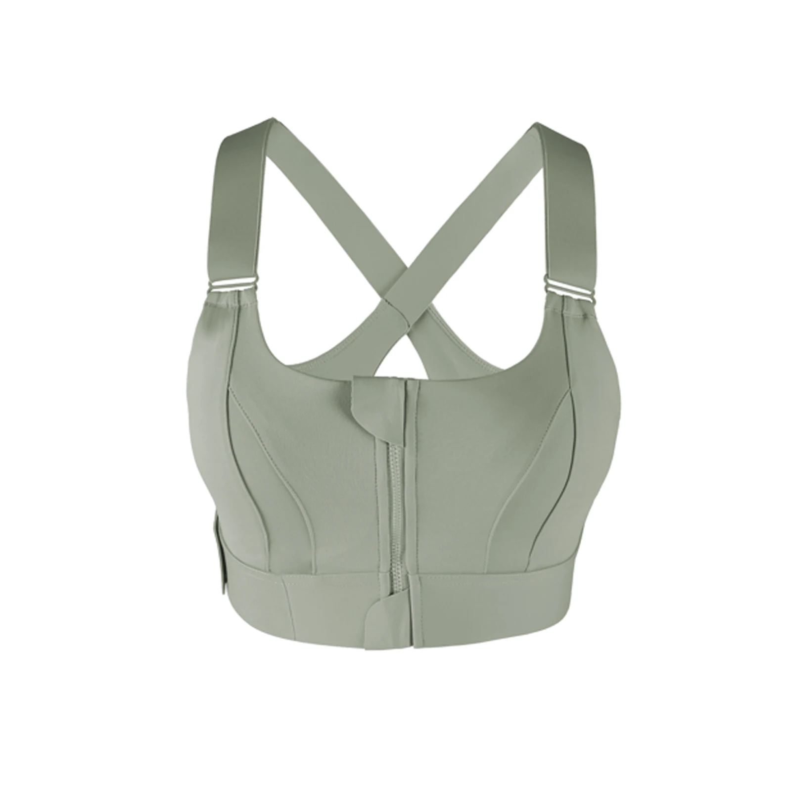 Front Zipper Sports Bra Gym