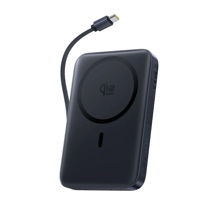 Baseus PicoGo AM61 Qi2.2 Magnetic Power Bank with Detachable Cable 10000mAh 45W – Cosmic Black – BASEUS Baseus PicoGo AM61 Qi2.2 Magnetic Power Bank with Detachable Cable 10000mAh 45W - Cosmic Black -