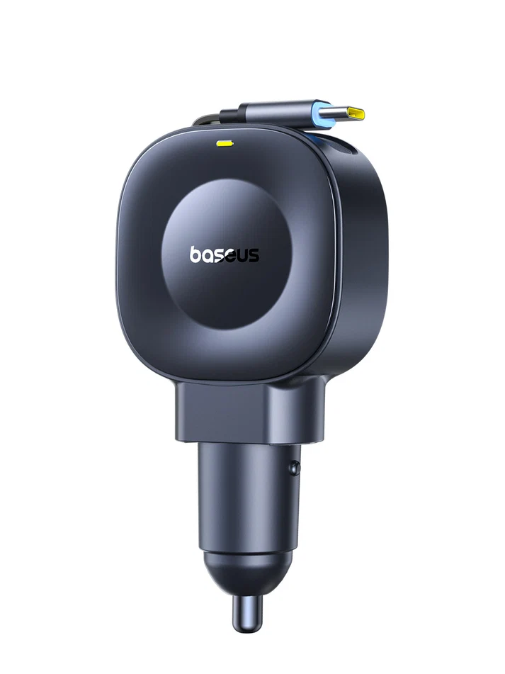 Baseus PrimeTrip VR2 Car Charger with Retractable Cable 45W - Cosmic Black - بيسوس شاحن سيارة مع كابل قابل للسحب بقوة 45 واط PrimeTrip VR2 - أسود - Image 9
