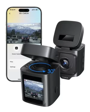 Baseus PrimeTrip VD1 Pro Dash Cam 4K Super Capacity - Cosmic Black - بيسوس كاميرا السيارة بدقة 4كي فائقة السعة PrimeTrip VD1 Pro - أسود