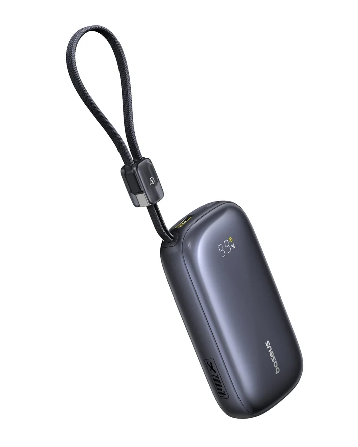 Baseus EnerFill FC21 Qpow3 Ultra Digital Power Bank 20000mAh 45W – Black – بيسوس بطارية شحن متنقلة بقوة ٤٥ واط بسعة ٢٠٠٠٠ مللي آمبير EnerFill FC21 – أسود BASEUS Baseus EnerFill FC21 Qpow3 Ultra Digital Power Bank 20000mAh 45W – Black - بيسوس بطارية شحن متنقلة بقوة ٤٥ واط بسعة ٢٠٠٠٠ مللي آمبير EnerFill FC21 – أسود - Image 2