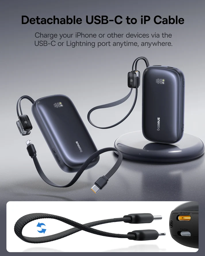 Baseus EnerFill FC21 Qpow3 Ultra Digital Power Bank 20000mAh 45W – Black – بيسوس بطارية شحن متنقلة بقوة ٤٥ واط بسعة ٢٠٠٠٠ مللي آمبير EnerFill FC21 – أسود BASEUS Baseus EnerFill FC21 Qpow3 Ultra Digital Power Bank 20000mAh 45W – Black - بيسوس بطارية شحن متنقلة بقوة ٤٥ واط بسعة ٢٠٠٠٠ مللي آمبير EnerFill FC21 – أسود - Image 6