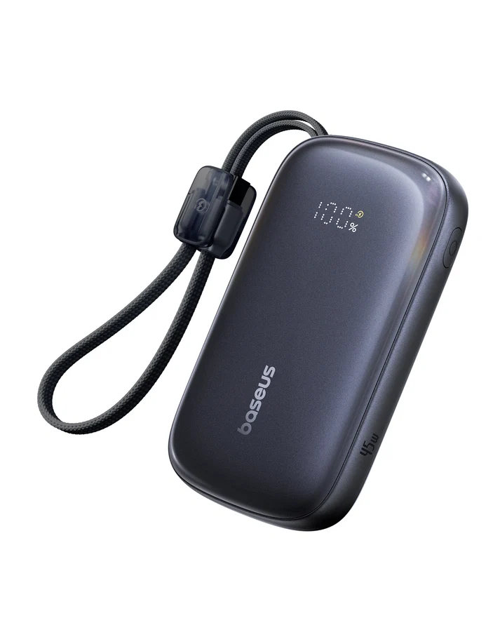 Baseus EnerFill FC21 Qpow3 Ultra Digital Power Bank 20000mAh 45W – Black – بيسوس بطارية شحن متنقلة بقوة ٤٥ واط بسعة ٢٠٠٠٠ مللي آمبير EnerFill FC21 – أسود BASEUS Baseus EnerFill FC21 Qpow3 Ultra Digital Power Bank 20000mAh 45W – Black - بيسوس بطارية شحن متنقلة بقوة ٤٥ واط بسعة ٢٠٠٠٠ مللي آمبير EnerFill FC21 – أسود
