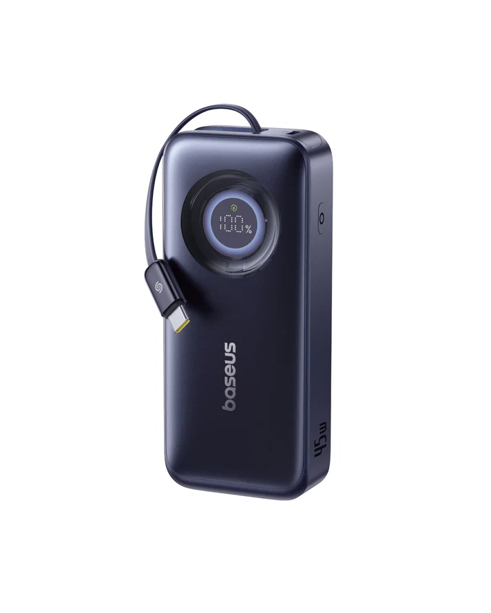 Baseus EnerCore CR11 Power Bank 10000mAh 45W with Retractable Cable – بيسوس بطارية شحن متنقلة بقوة ٤٥ واط مع كابل قابل للسحب بسعة 10000 مللي امبير– أسود BASEUS Baseus EnerCore CR11 Power Bank 10000mAh 45W with Retractable Cable - بيسوس بطارية شحن متنقلة بقوة ٤٥ واط مع كابل قابل للسحب بسعة 10000 مللي امبير– أسود - Image 7