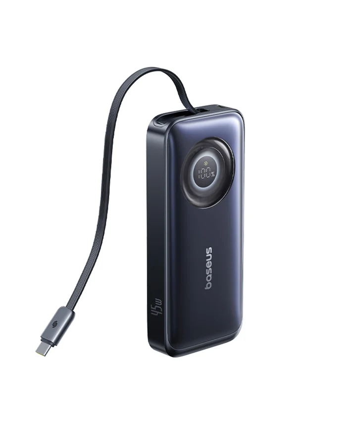 Baseus EnerCore CR11 Power Bank 10000mAh 45W with Retractable Cable – بيسوس بطارية شحن متنقلة بقوة ٤٥ واط مع كابل قابل للسحب بسعة 10000 مللي امبير– أسود BASEUS Baseus EnerCore CR11 Power Bank 10000mAh 45W with Retractable Cable - بيسوس بطارية شحن متنقلة بقوة ٤٥ واط مع كابل قابل للسحب بسعة 10000 مللي امبير– أسود - Image 10
