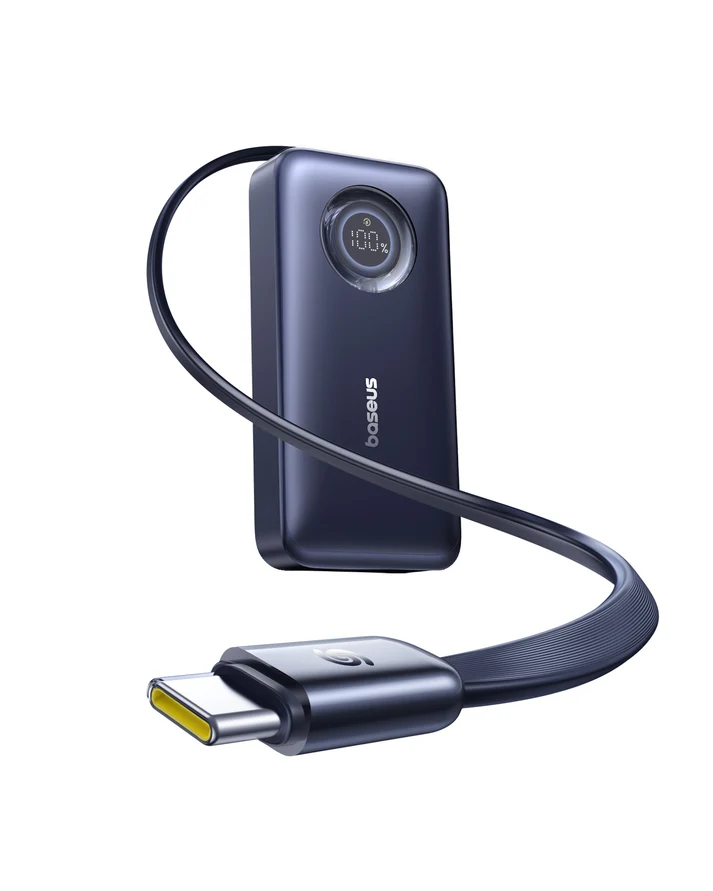 Baseus EnerCore CR11 Power Bank 10000mAh 45W with Retractable Cable – بيسوس بطارية شحن متنقلة بقوة ٤٥ واط مع كابل قابل للسحب بسعة 10000 مللي امبير– أسود BASEUS Baseus EnerCore CR11 Power Bank 10000mAh 45W with Retractable Cable - بيسوس بطارية شحن متنقلة بقوة ٤٥ واط مع كابل قابل للسحب بسعة 10000 مللي امبير– أسود