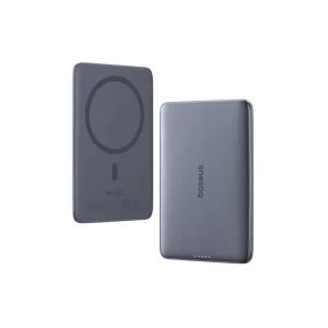 Baseus PicoGo AM41 Ultra-Slim Magnetic Power Bank 5000mAh 20W – Grey - بيسوس بطارية شحن متنقلة مغناطيسية بقوة ٢٠ واط بسعة ٥٠٠٠ مللي آمبيرPicoGo AM41 – رمادي