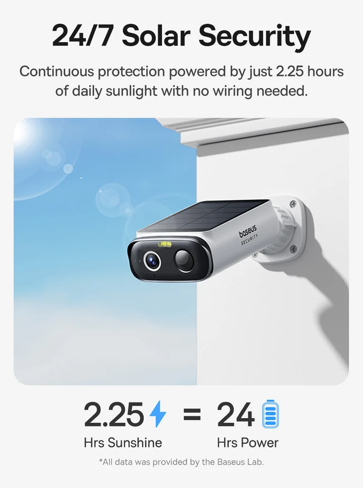 Baseus Security S1 Lite Outdoor Camera 2K – White – بيسوس كاميرا خارجية بدقة S1 Lite 2K – أبيض BASEUS Baseus Security S1 Lite Outdoor Camera 2K - White - بيسوس كاميرا خارجية بدقة S1 Lite 2K - أبيض - Image 3