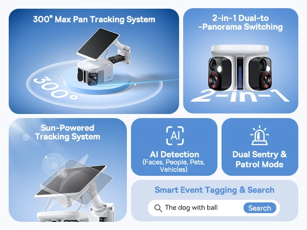 Baseus Security X1 Pro Outdoor Dual Camera 3K – White – بيسوس كاميرا خارجية مزدوجة بدقة X1 Pro 4K – أبيض BASEUS Baseus Security X1 Pro Outdoor Dual Camera 3K - White - بيسوس كاميرا خارجية مزدوجة بدقة X1 Pro 4K - أبيض - Image 4